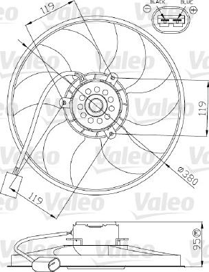 Valeo 696287 - Вентилятор, охолодження двигуна avtolavka.club