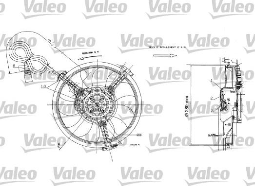Valeo 698422 - Вентилятор, охолодження двигуна avtolavka.club