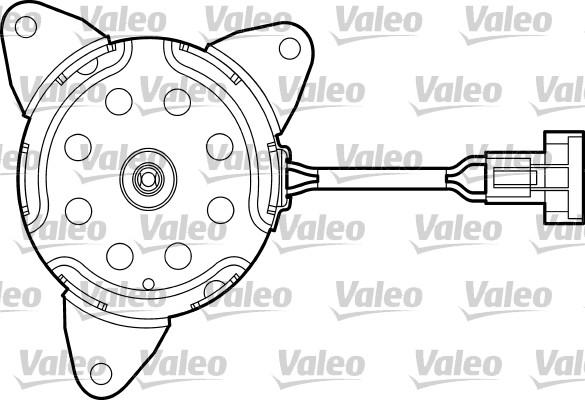 Valeo 698669 - Електродвигун, вентилятор радіатора avtolavka.club