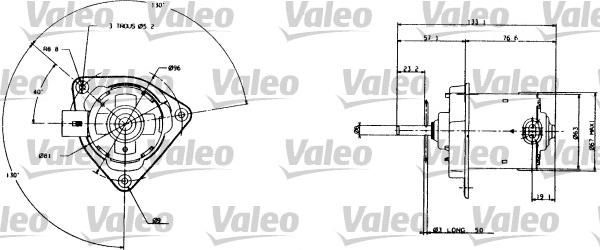 Valeo 698005 - Електродвигун, вентилятор радіатора avtolavka.club