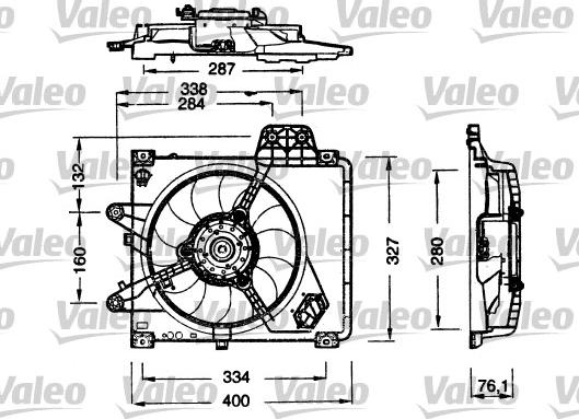Valeo 698180 - Вентилятор, охолодження двигуна avtolavka.club