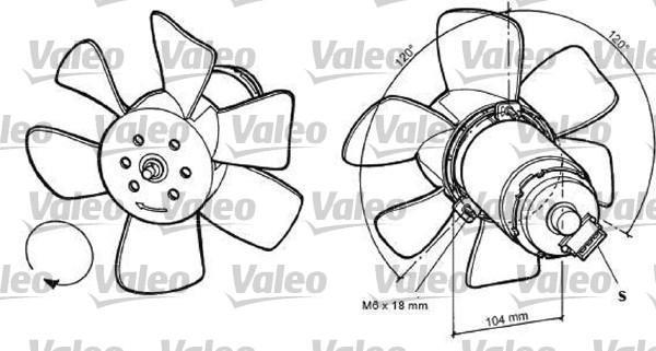 Valeo 698368 - Вентилятор, охолодження двигуна avtolavka.club