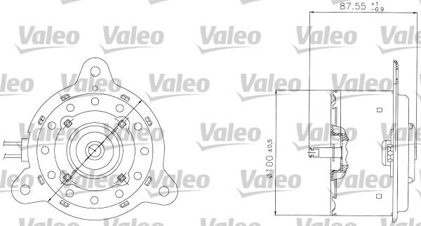 Valeo 698305 - Електродвигун, вентилятор радіатора avtolavka.club
