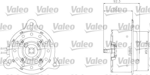 Valeo 698301 - Електродвигун, вентилятор радіатора avtolavka.club