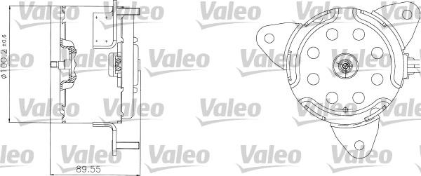 Valeo 698308 - Електродвигун, вентилятор радіатора avtolavka.club
