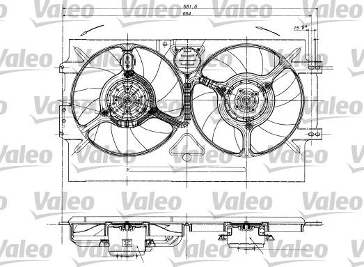 Valeo 698322 - Вентилятор, охолодження двигуна avtolavka.club