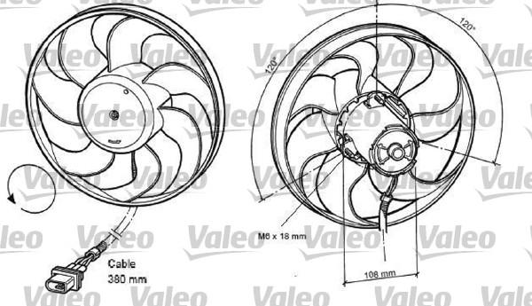 Valeo 698372 - Вентилятор, охолодження двигуна avtolavka.club