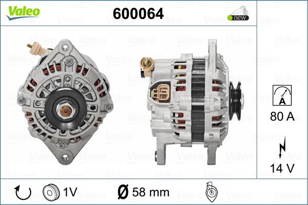 Valeo 600064 - Генератор avtolavka.club