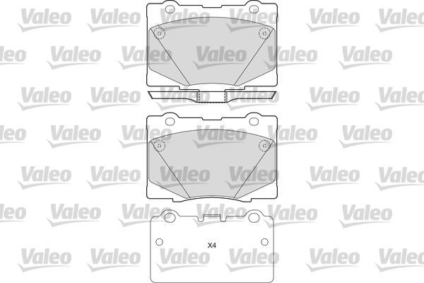 Valeo 601669 - Гальмівні колодки, дискові гальма avtolavka.club