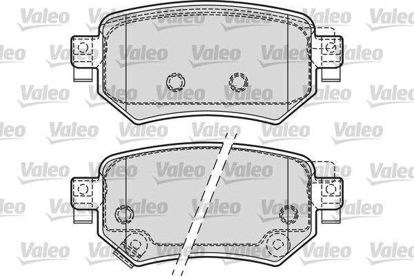 Valeo 601688 - Гальмівні колодки, дискові гальма avtolavka.club