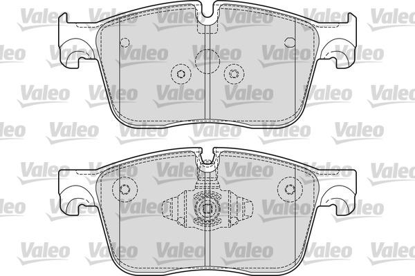 Valeo 601677 - Гальмівні колодки, дискові гальма avtolavka.club