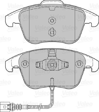 Valeo 601036 - Гальмівні колодки, дискові гальма avtolavka.club