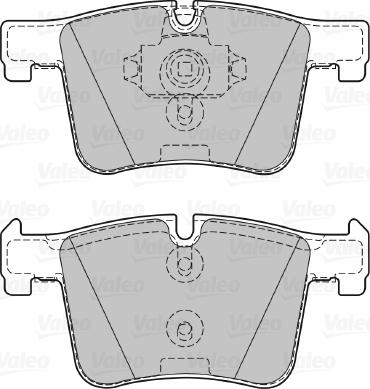 Valeo 601288 - Гальмівні колодки, дискові гальма avtolavka.club