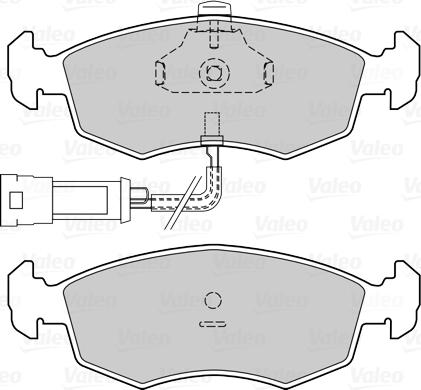 Valeo 670424 - Гальмівні колодки, дискові гальма avtolavka.club