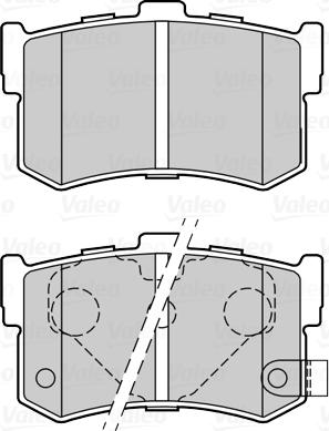 Valeo 670034 - Гальмівні колодки, дискові гальма avtolavka.club