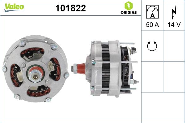 Valeo 101822 - Генератор avtolavka.club