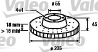 Valeo 186449 - Гальмівний диск avtolavka.club