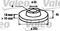 Valeo 186453 - Гальмівний диск avtolavka.club