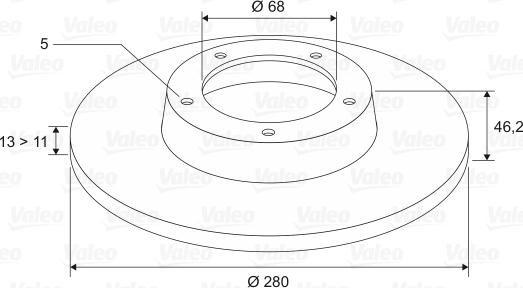 Valeo 186408 - Гальмівний диск avtolavka.club