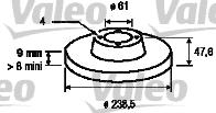 Valeo 186432 - Гальмівний диск avtolavka.club