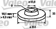 Valeo 186424 - Гальмівний диск avtolavka.club