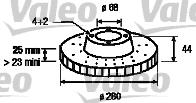 Valeo 186500 - Гальмівний диск avtolavka.club