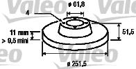 Valeo 186501 - Гальмівний диск avtolavka.club