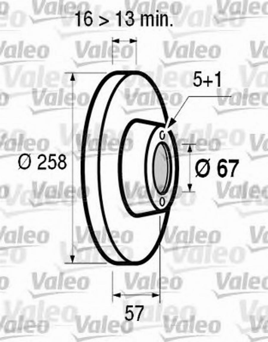 Valeo 186 518 - Гальмівний диск avtolavka.club