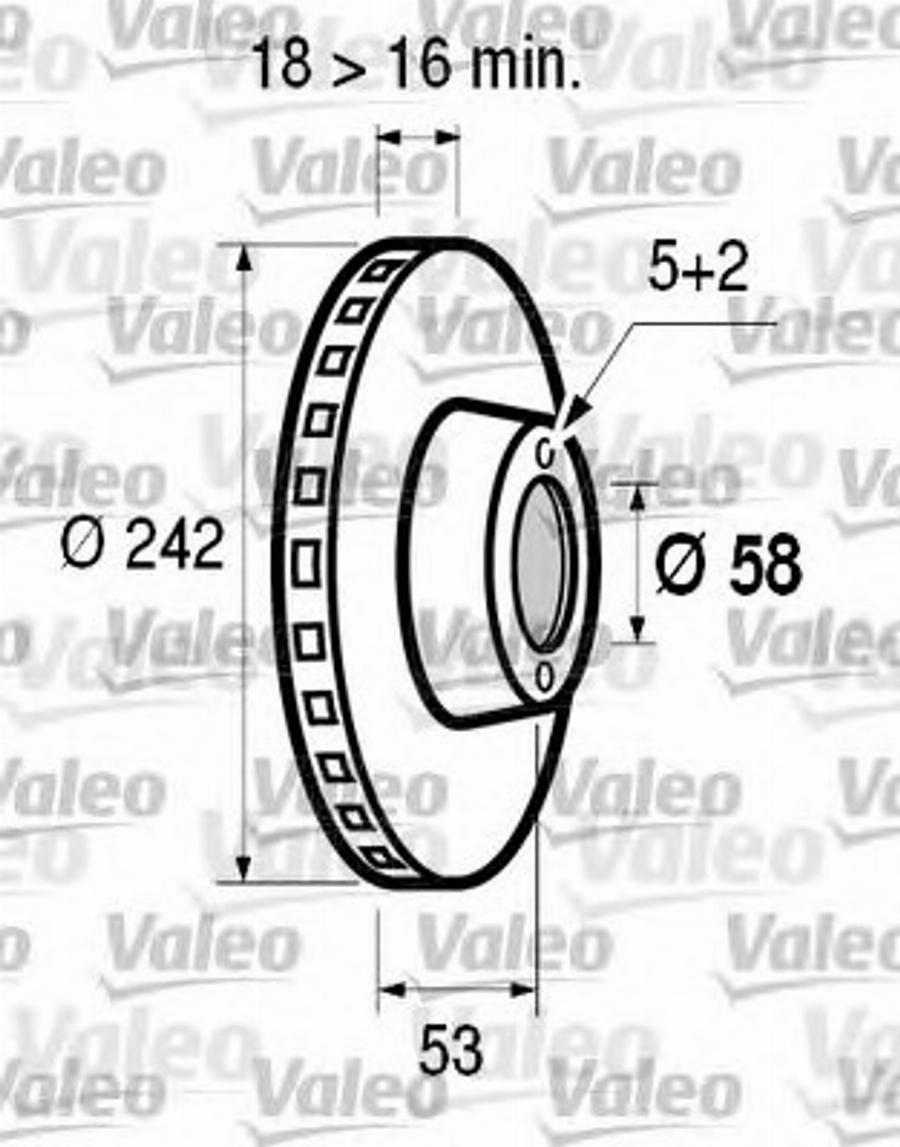 Valeo 186531 - Гальмівний диск avtolavka.club