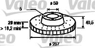 Valeo 186644 - Гальмівний диск avtolavka.club