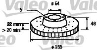 Valeo 186652 - Гальмівний диск avtolavka.club