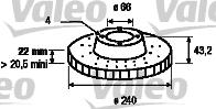 Valeo 186613 - Гальмівний диск avtolavka.club