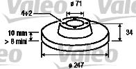 Valeo 186199 - Гальмівний диск avtolavka.club