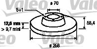 Valeo 186192 - Гальмівний диск avtolavka.club