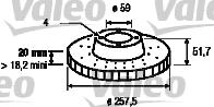 Valeo 186149 - Гальмівний диск avtolavka.club