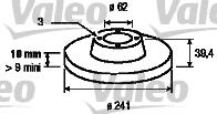 Valeo 186142 - Гальмівний диск avtolavka.club