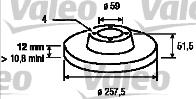 Valeo 186150 - Гальмівний диск avtolavka.club