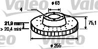 Valeo 186116 - Гальмівний диск avtolavka.club