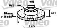 Valeo 186876 - Гальмівний диск avtolavka.club