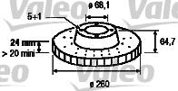 Valeo 186315 - Гальмівний диск avtolavka.club