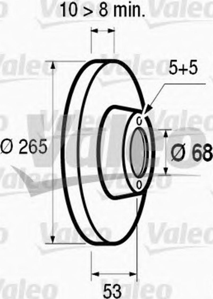 Valeo 186312 - Гальмівний диск avtolavka.club