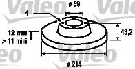 Valeo 186299 - Гальмівний диск avtolavka.club