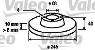 Valeo 186292 - Гальмівний диск avtolavka.club