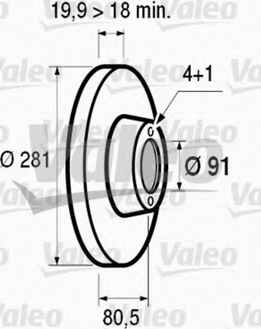 Valeo 186250 - Гальмівний диск avtolavka.club