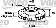 Valeo 186213 - Гальмівний диск avtolavka.club