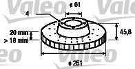 Valeo 186287 - Гальмівний диск avtolavka.club