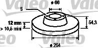 Valeo 186223 - Гальмівний диск avtolavka.club