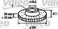 Valeo 186750 - Гальмівний диск avtolavka.club