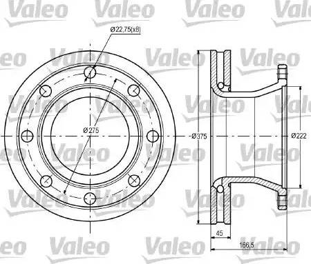 Valeo 187092 - Гальмівний диск avtolavka.club