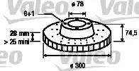 Valeo 187154 - Гальмівний диск avtolavka.club